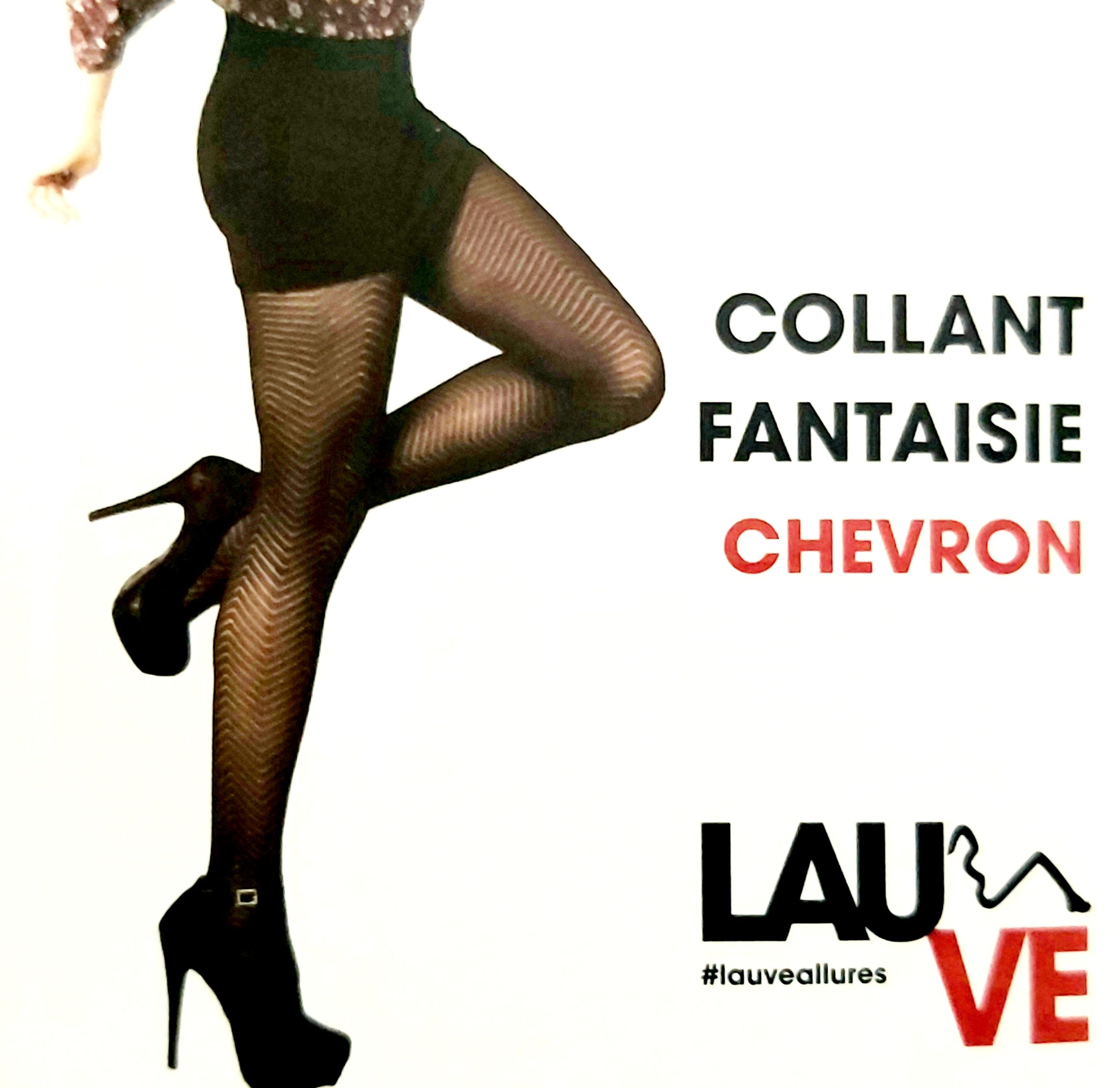 Collant fantaisie chevron 6€